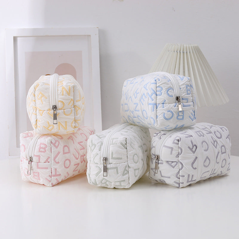 Wholesale Simplified English Letter Cloth Pen Bag